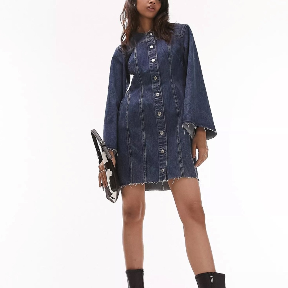 Topshop Jean button down dress